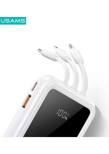 CD193 10000 Mah Powerbank | Pd 20W + Qc3.0 Hızlı Şarj | 3 Dahili Kablolu | 3 Çıkışlı | Dijital Ekranlı Taşınabilir Şarj Cihazı modelleri