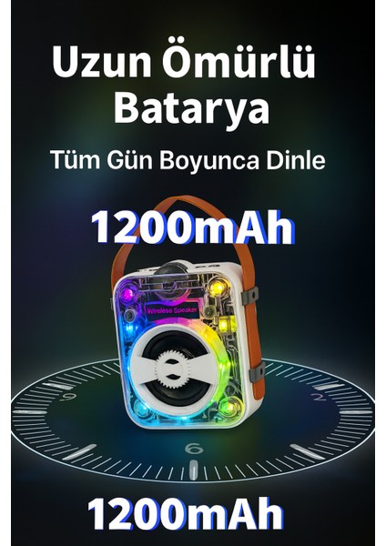 Işıklı Bluetooth Hoparlör Ses Bombası – USB / Sd Kart / Aux / Fm Radyo / Tws Destekli modelleri