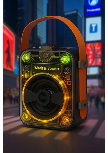 Işıklı Bluetooth Hoparlör Ses Bombası – USB / Sd Kart / Aux / Fm Radyo / Tws Destekli