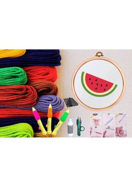 Punch Seti Nakış Seti Kasnaklı Kendin Yap Seti Seri 6