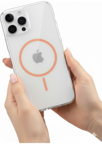 iphone 14 Promax Magsafe Turuncu Kılıf