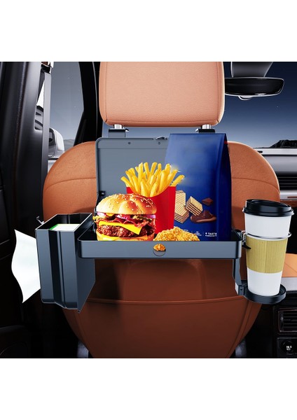 Araç Arka Koltuk Tepsi Rafı ve Bardak Tutucu – K255 Çok Amaçlı Organizer fiyatları