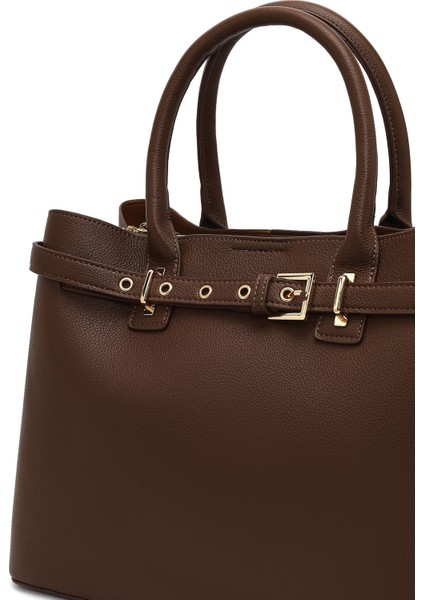 Kadın Kahverengi Uzun Askılı Klasik Kol Çantası 25WBD2751FT