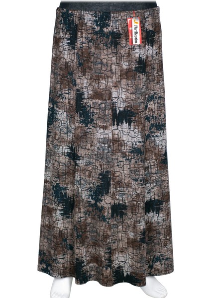 Hesna Kadın Ayşen Kışlık 8 Parça Astarsız Lastikli Petrol Etek D28