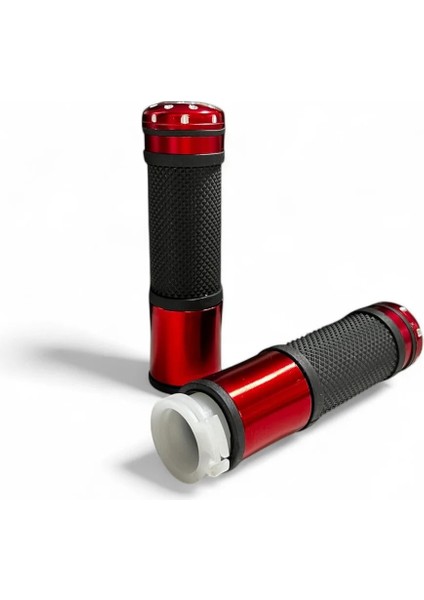 Kırmızı Motosiklet Elcik Takımı - Gaz Borusu Dahil - Kırmızı modelleri