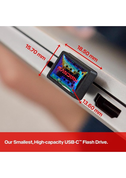 Extreme Fit 128GB Type-C 400MB/SN'YE Kadar Okuma Hızı Flash Bellek - SDCZ530-128G-G46 fırsatları