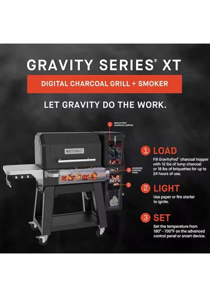 Gravity Serisi Xt Dijital Kömürlü Smoker Mangal indirimleri
