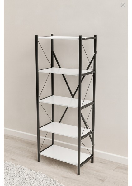 Çok Amaçlı 5 Raflı Metal Kitaplık modelleri