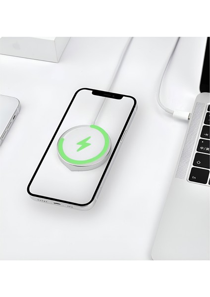 Apple MHXH3ZA/A Magsafe Usb-C Charger – Apple Magsafe Type C Kablosuz Hızlı Şarj Cihazı (A2140) indirimleri