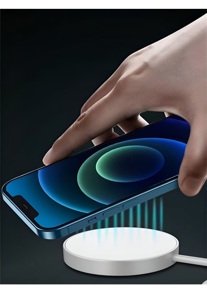 Apple MHXH3ZA/A Magsafe Usb-C Charger – Apple Magsafe Type C Kablosuz Hızlı Şarj Cihazı (A2140)