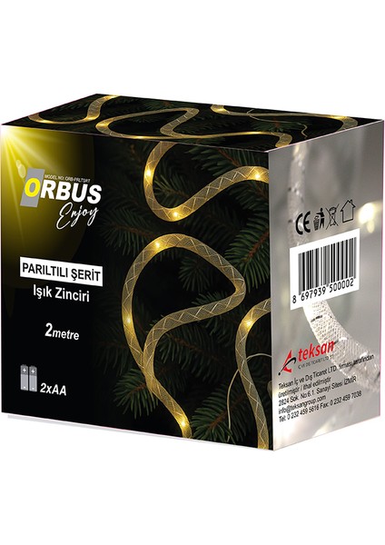 Parıltılı Şerit LED Işık Zinciri 2 Metre – Sarı Işık, Pil ile Çalışan Dekoratif Aydınlatma fiyatları