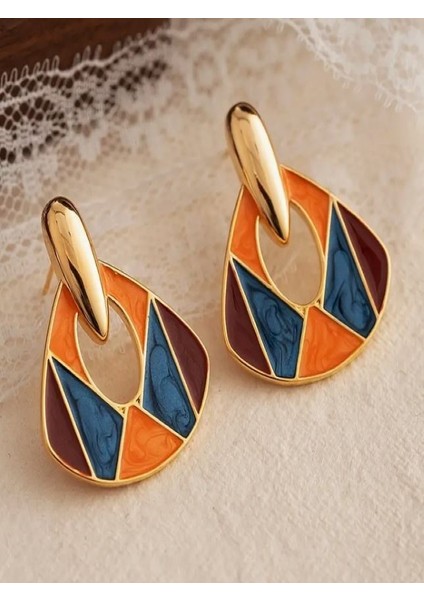 Kc Altın Kaplama Bohemian Retro Küpe