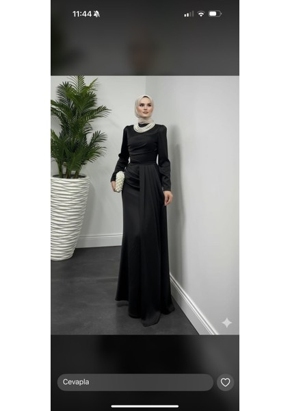 Yaksı Inci Detalı Saten Abiye fiyatları