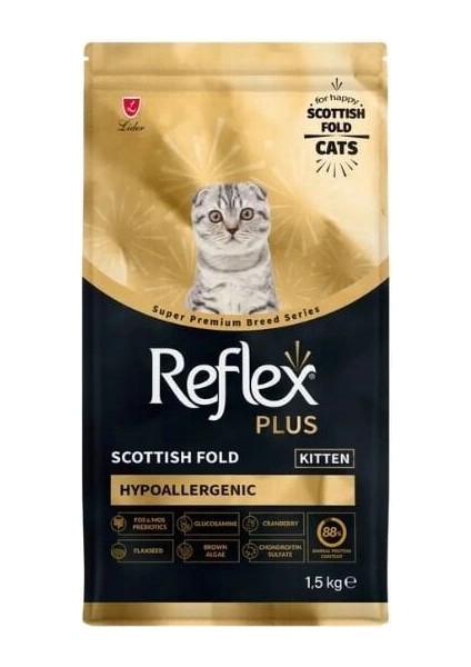 Scottish Fold Hypoallergenic Tavuklu Yavru Kedi Maması 1.5 kg fiyatları