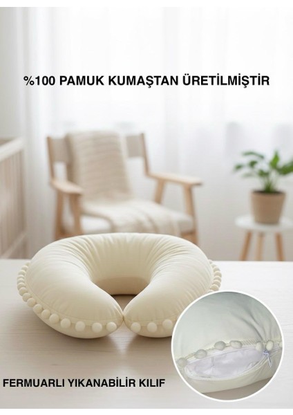 Emzirme Yastığı Ve Destek Minderi %100 Organik Pamuk Kumaş