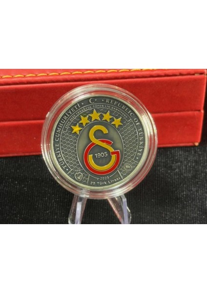 Galatasaray – 25. Şampiyonluk Özel Deri Kutulu Hatıra Para Gümüş/okside Sikkesi (Darphane, 925 Ayar) indirimleri
