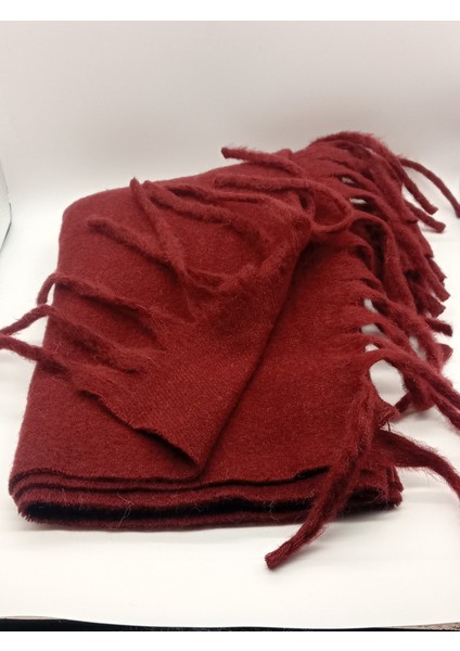 Kadın Bordo Püsküllü Geniş Omuz Şal-Atkı modelleri