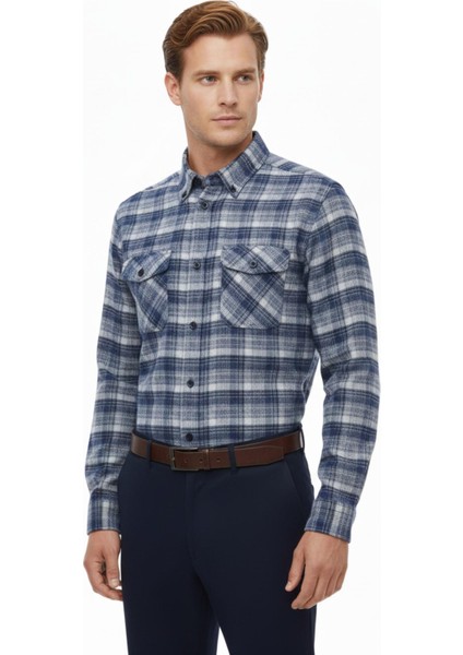 Erkek Kışlık Çift Cep Kapaklı Gömlek BGL-ST04932 fiyatları