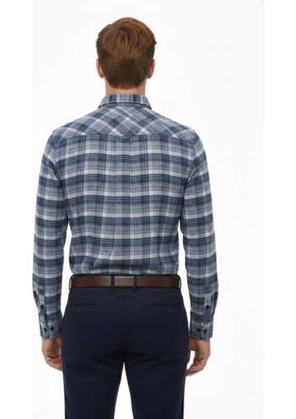 Erkek Kışlık Çift Cep Kapaklı Gömlek BGL-ST04932 fırsatları