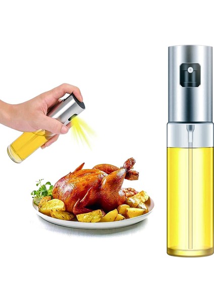 100 ml Cam Sprey Şişesi, Barbekü Pişirme ,ızgara Sıvı Baharatlık Sprey Yağ Şişesi