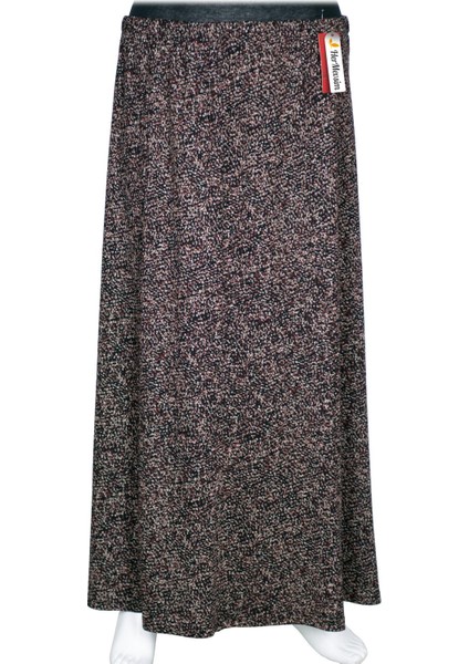 Hesna Kadın Ayşen Kışlık 8 Parça Astarsız Lastikli Bordo Etek D31