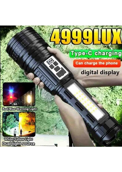 Çok Fonksiyonlu Dış Mekan LED El Feneri Odaklanabilir