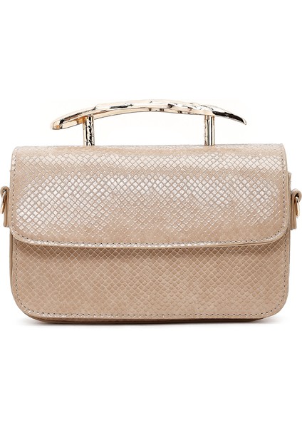 Kadın Bej Uzun Askılı Desenli Mini Kol Çantası 25ABD250840 fırsatları