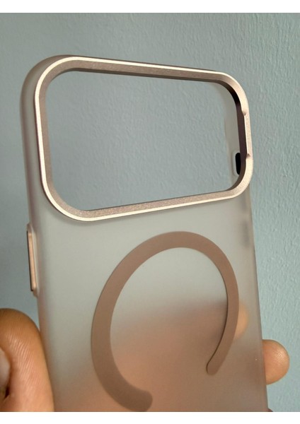 iPhone 17 Pro Max Magsafe Şeffaf Turuncu Mika Kılıf Kamera fiyatları
