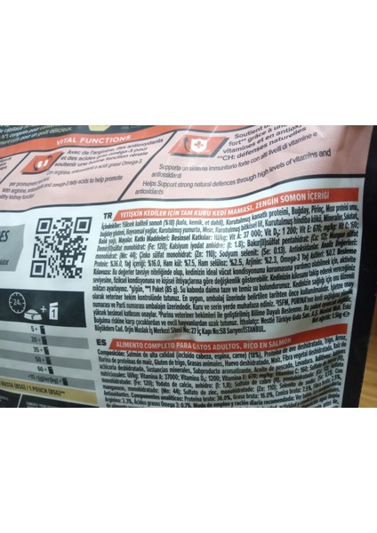 Vıtal Functıons Somonlu Kedi Maması 1.5 Kg+5 Adet Somonlu Kedi Ödül Krema fiyatları