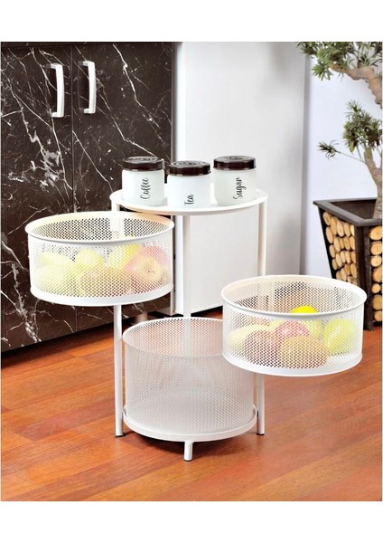 3 Katlı Metal Açılır Kapanır Paslanmaz Sebzelik fiyatları