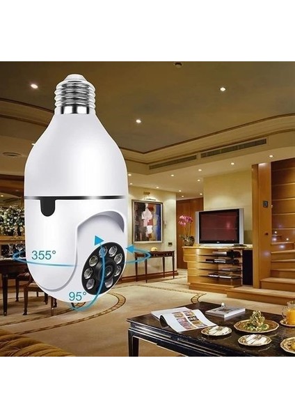 ® Wifi 360 Panoramik Ampul Kamera Gece Görüş Ses Akıllı Hareket Algılayıcı fiyatları