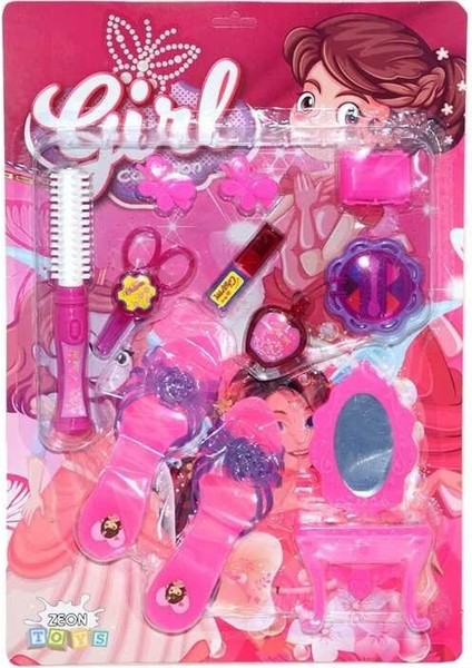 Kız Çocukları Için Terlikli Makyaj ve Güzellik Seti – Kozmetik Oyuncak