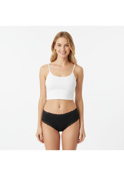 Kadın Pamuklu Süs Dantelli Külot BB2094