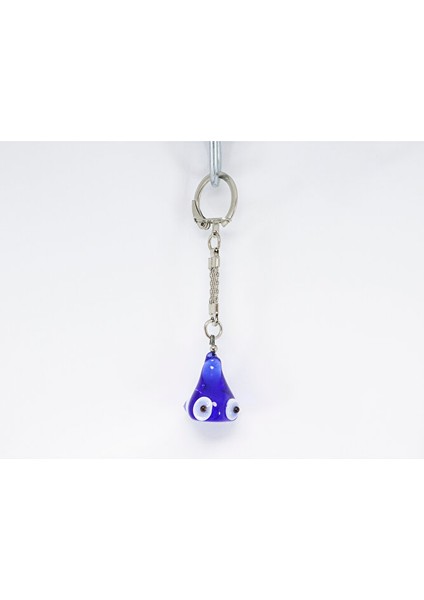 Lacivert Cam Koni Nazar Boncuğu Anahtarlık, Hediyelik Nazar Boncuklu Çanta Süsü fırsatları