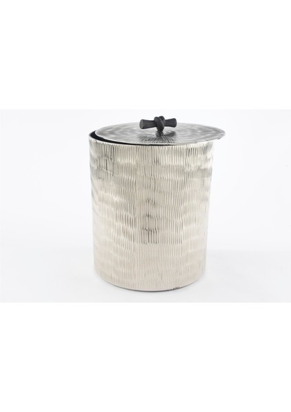 Cali Gümüş Çöp Kovası 22X28 cm