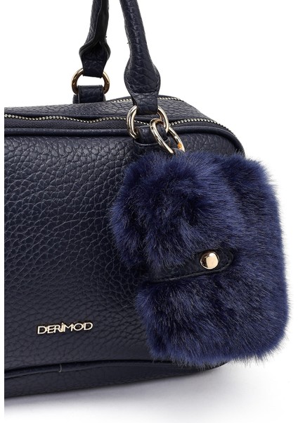 Kadın Lacivert Uzun Askılı Aksesuarlı Kol Çantası 25WBD2551FT