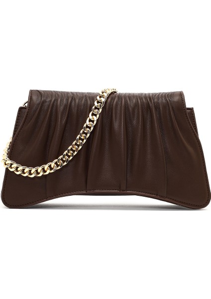 Kadın Kahverengi Zincir Askılı Klasik Omuz Çantası 25ABD270018 modelleri