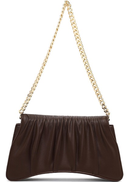 Kadın Kahverengi Zincir Askılı Klasik Omuz Çantası 25ABD270018 indirimleri