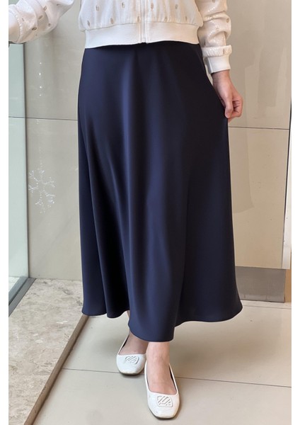 5457 Luna Saten Volanlı Etek modelleri