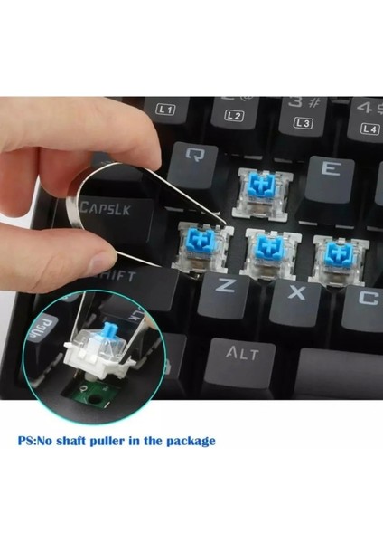 Blue Switch Mini Rgb Oyun Klavyesi Gaming Mekanik 62 Tuşlu 18 Rgb LED USB Type-C Kablo indirimleri