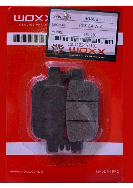 Honda Forza 250 Arka Balata Woxx