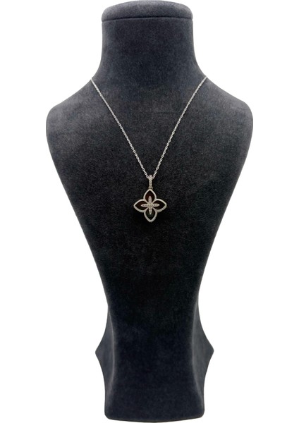 Gümüş Yonca Kolye