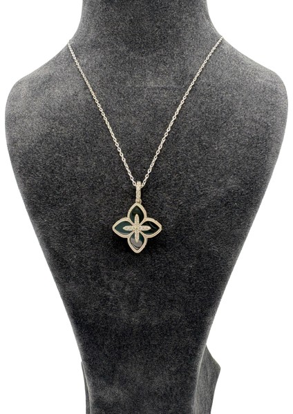 Gümüş Yonca Kolye modelleri