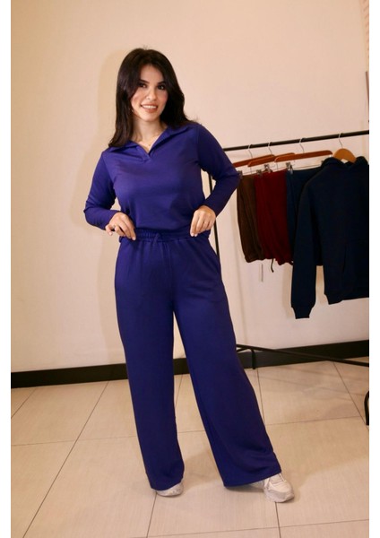 Kadın Polo Yaka Rahat Modal Takım fiyatları