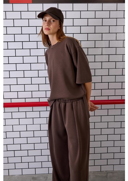 Modal Basic Tişört Acı Kahve