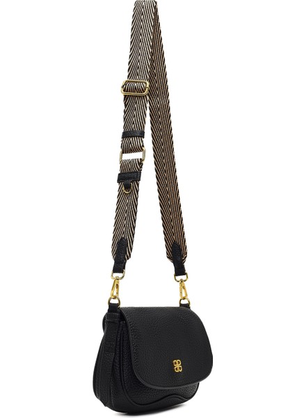 Kadın Siyah Uzun Askılı Çapraz Çanta 25WBD2539FT