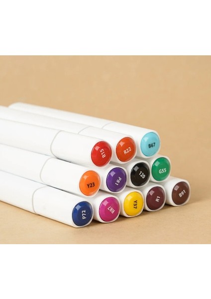 12 Parça Çift Taraflı Marker Boya Kalemi fiyatları