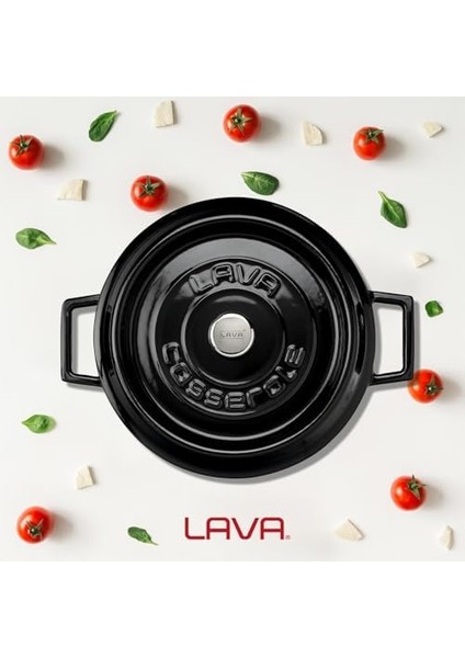 Döküm Çok Amaçli Yayvan Tencere Çap(Ø) 24 cm - Trendy Siyah fiyatları