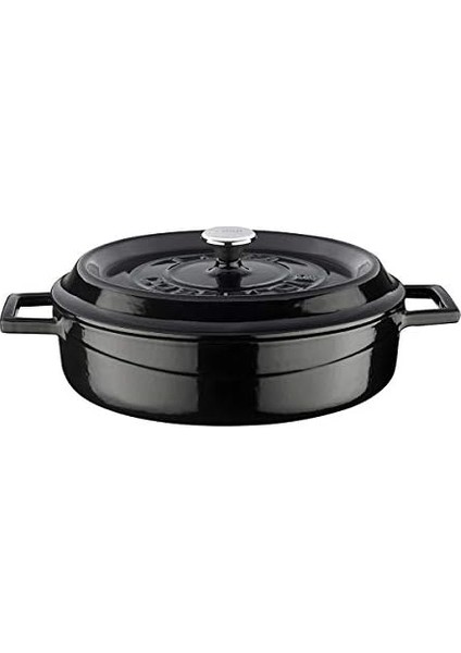 Döküm Çok Amaçli Yayvan Tencere Çap(Ø) 24 cm - Trendy Siyah modelleri