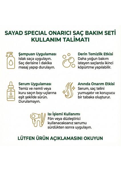 Onarıcı ( Kepekli, Egzamalı Saçlara Özel ) 3’lü Saç Bakım Seti fırsatları